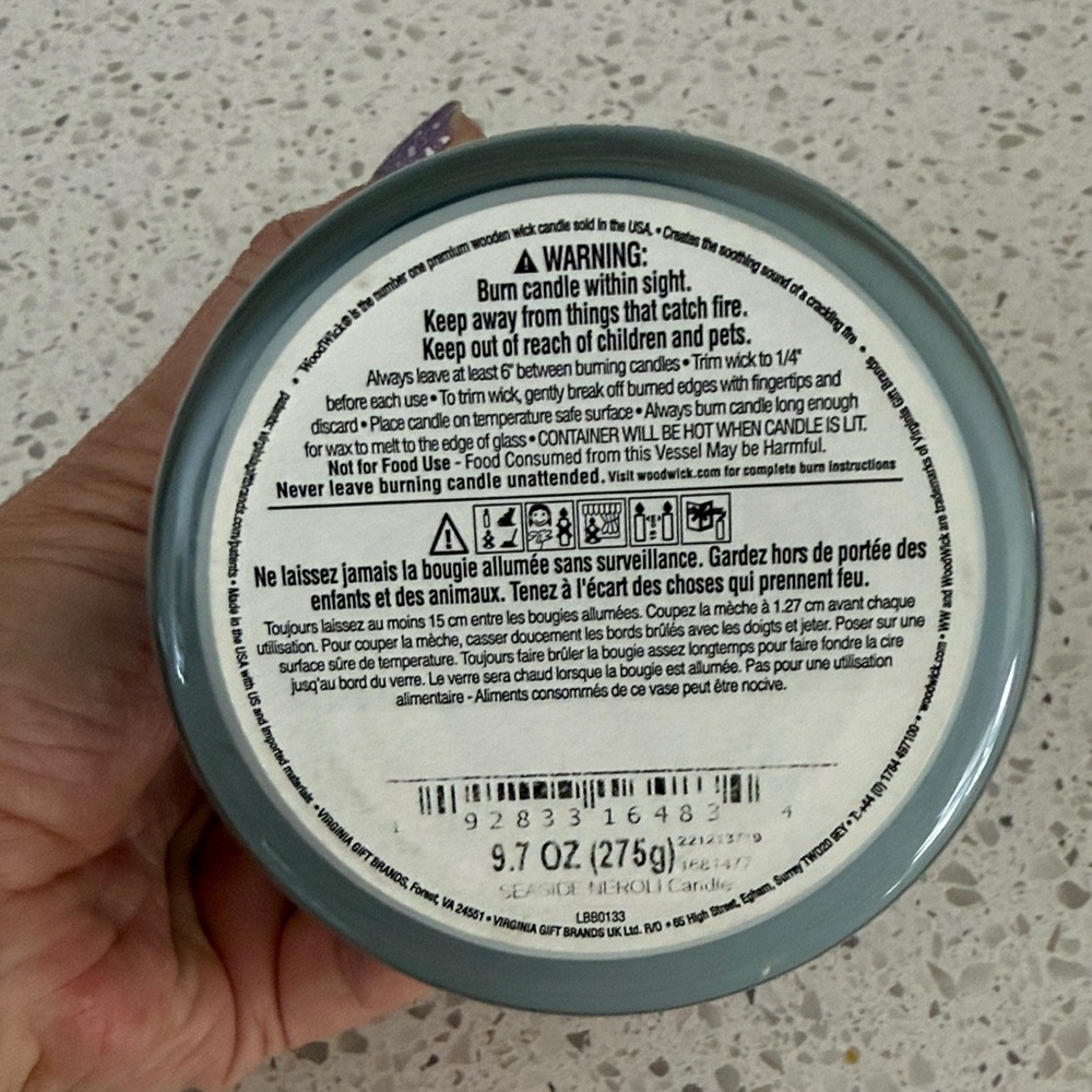 WoodWick Seaside Neroli Candle - Picture 2 of 4